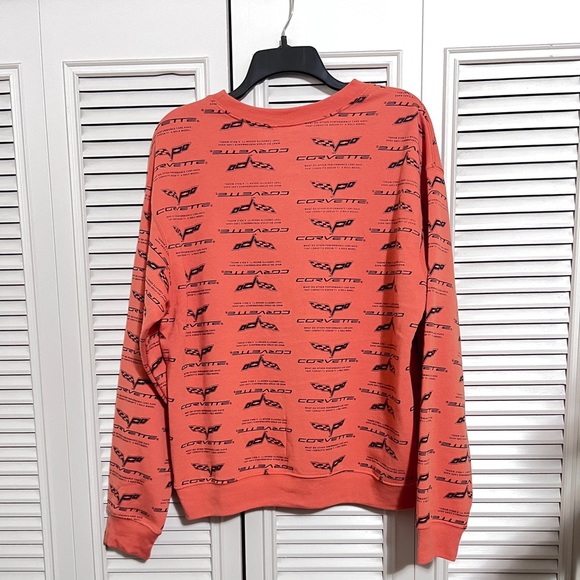 GM, NWT, sweater corvette prints, Large - Picture 2 of 3